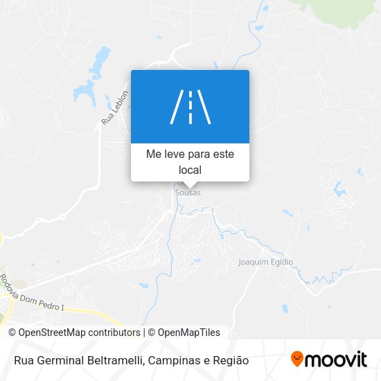 Rua Germinal Beltramelli mapa