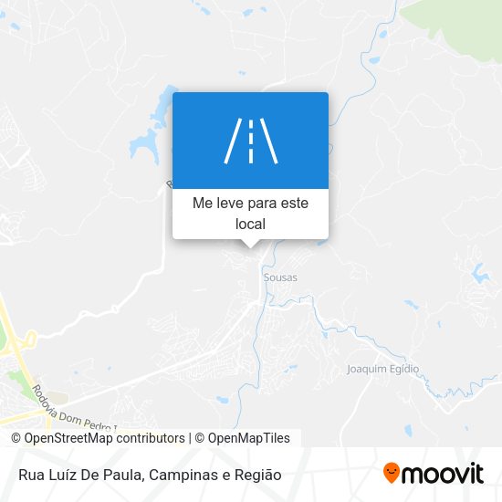 Rua Luíz De Paula mapa