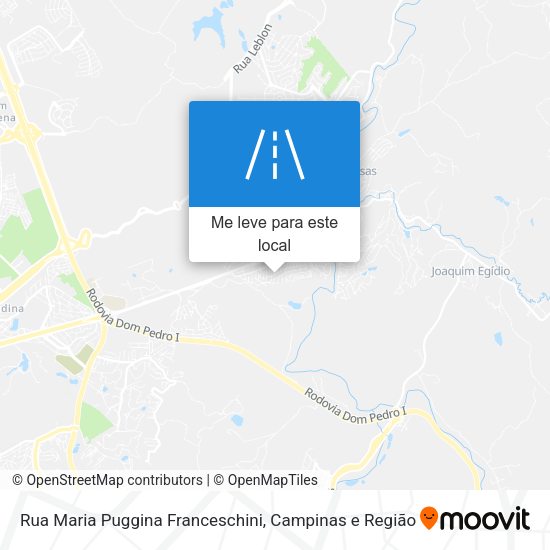 Rua Maria Puggina Franceschini mapa