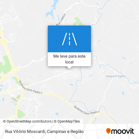 Rua Vitório Moscardi mapa