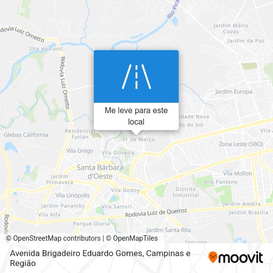 Avenida Brigadeiro Eduardo Gomes mapa
