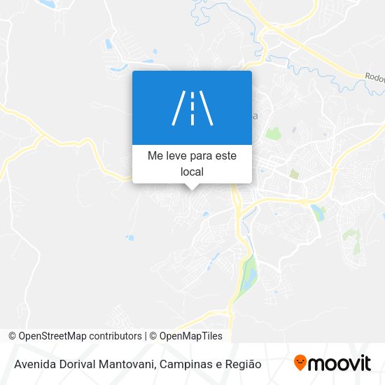 Avenida Dorival Mantovani mapa