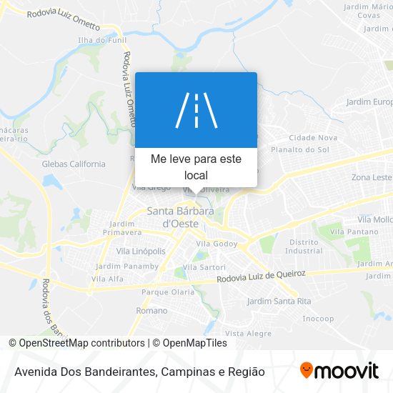 Avenida Dos Bandeirantes mapa