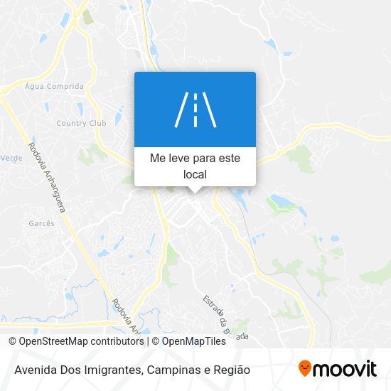 Avenida Dos Imigrantes mapa