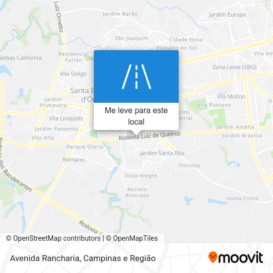 Avenida Rancharia mapa