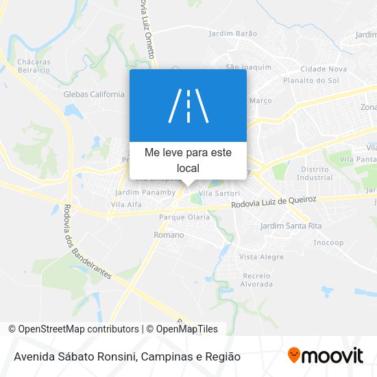 Avenida Sábato Ronsini mapa