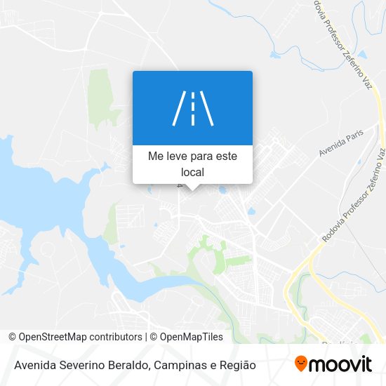 Avenida Severino Beraldo mapa