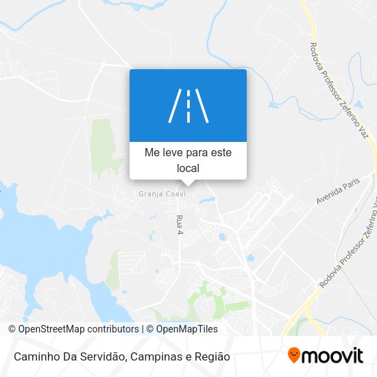 Caminho Da Servidão mapa