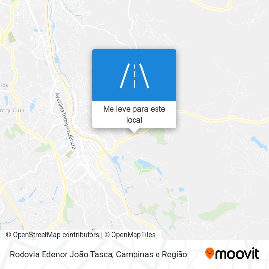 Rodovia Edenor João Tasca mapa