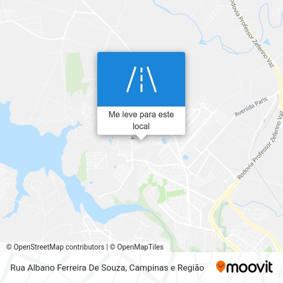 Rua Albano Ferreira De Souza mapa