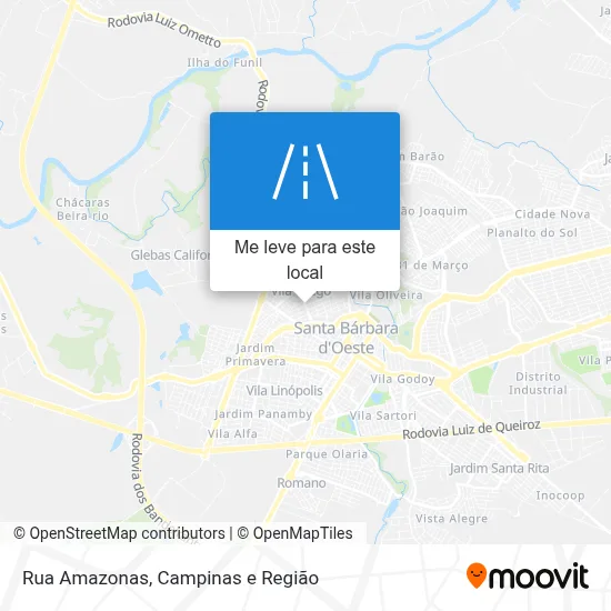 Rua Amazonas mapa