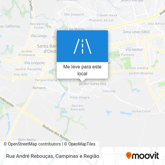 Rua André Rebouças mapa
