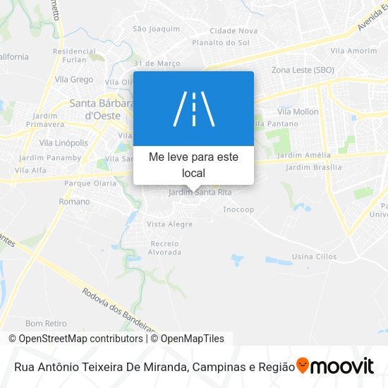 Rua Antônio Teixeira De Miranda mapa
