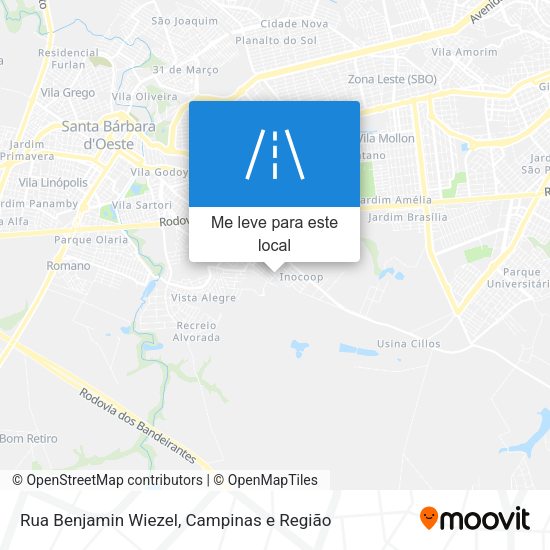 Rua Benjamin Wiezel mapa