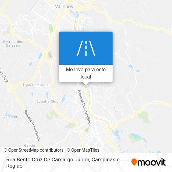 Rua Bento Cruz De Camargo Júnior mapa