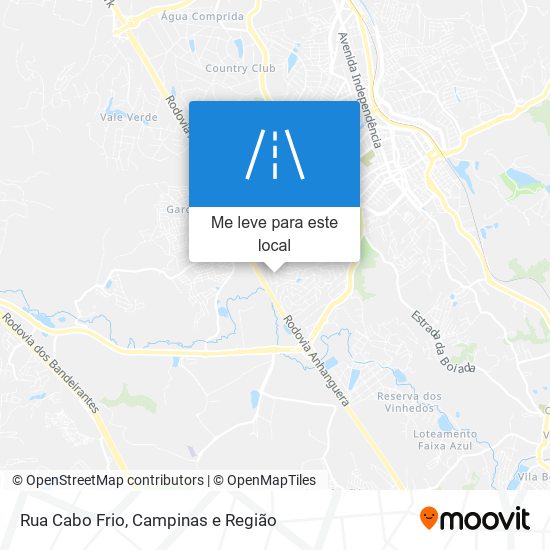 Rua Cabo Frio mapa
