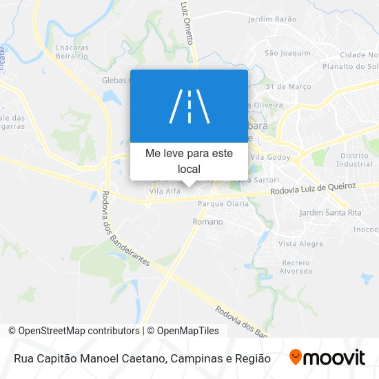 Rua Capitão Manoel Caetano mapa