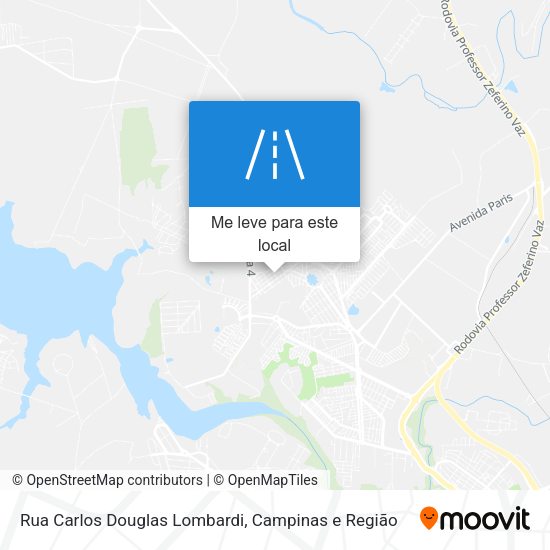 Rua Carlos Douglas Lombardi mapa