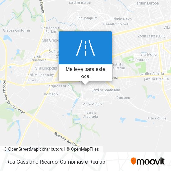 Rua Cassiano Ricardo mapa