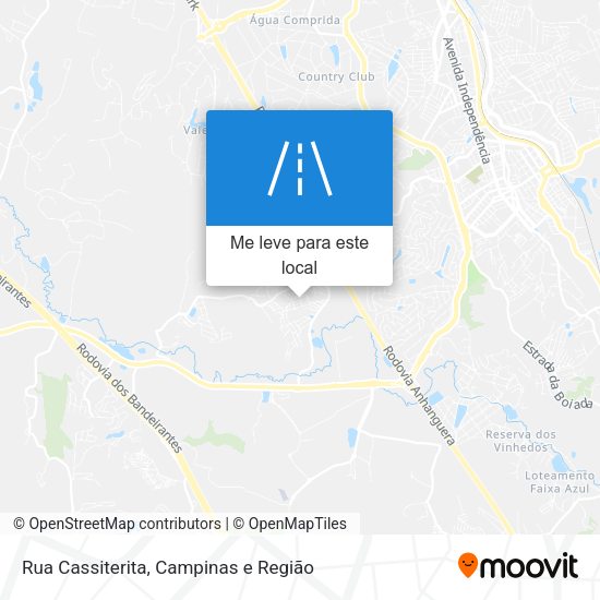 Rua Cassiterita mapa