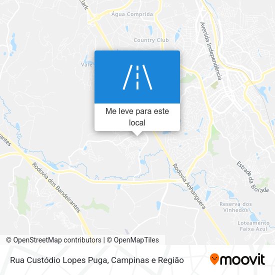 Rua Custódio Lopes Puga mapa