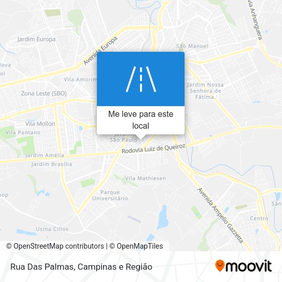 Rua Das Palmas mapa