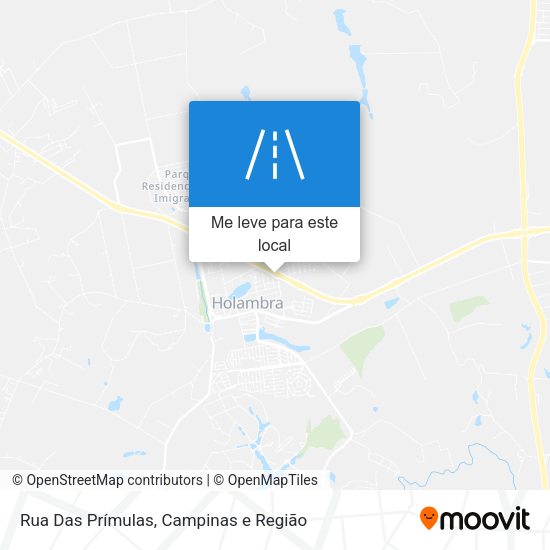 Rua Das Prímulas mapa