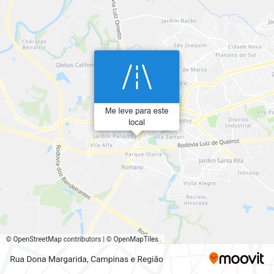 Rua Dona Margarida mapa