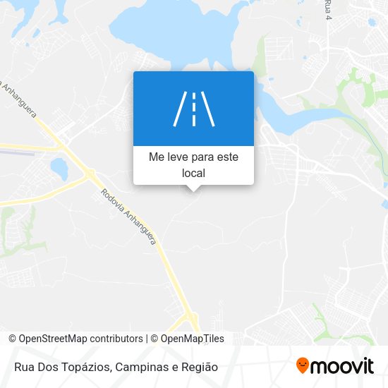 Rua Dos Topázios mapa