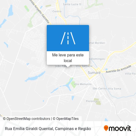 Rua Emília Giraldi Quental mapa