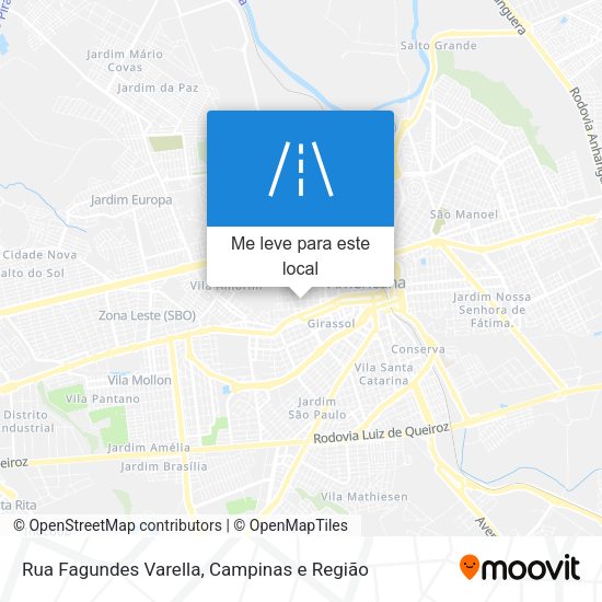 Rua Fagundes Varella mapa