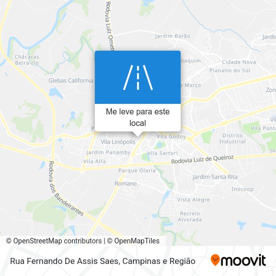 Rua Fernando De Assis Saes mapa