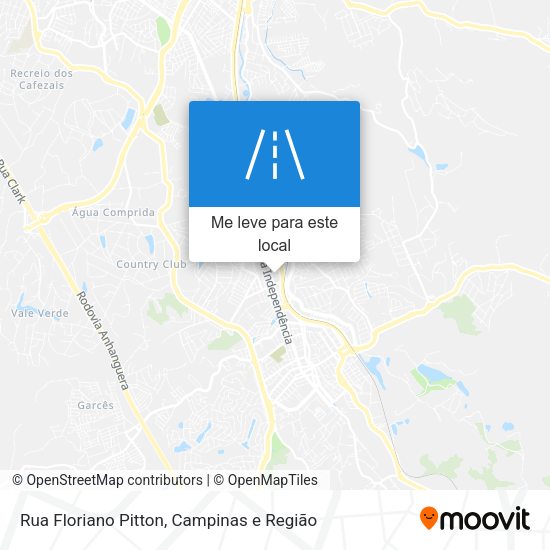 Rua Floriano Pitton mapa