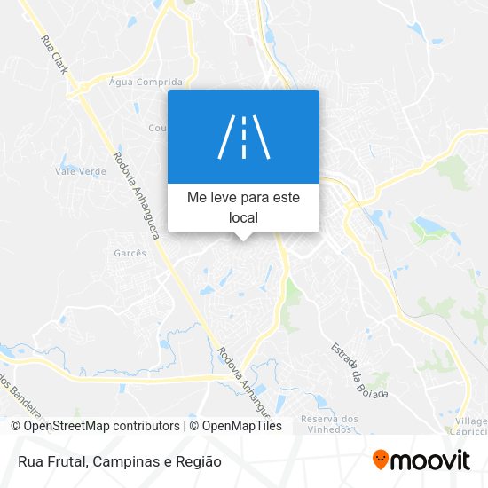 Rua Frutal mapa