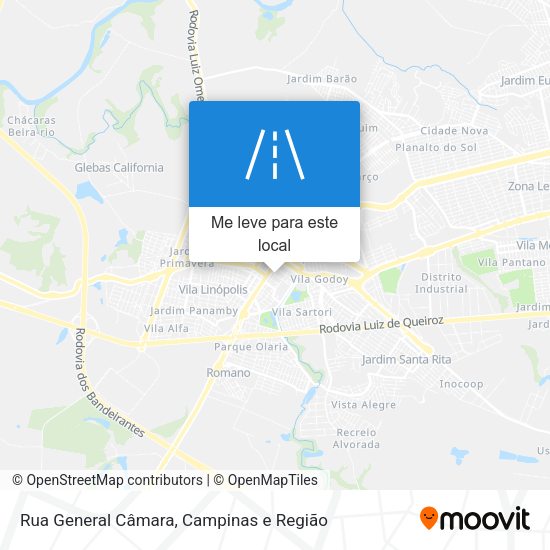 Rua General Câmara mapa