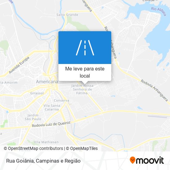 Rua Goiânia mapa