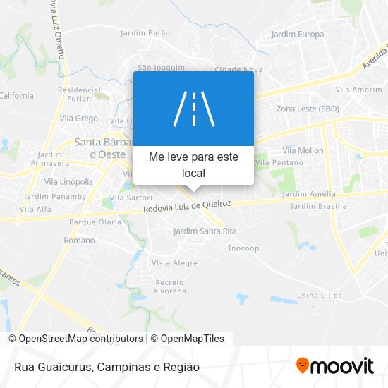 Rua Guaicurus mapa