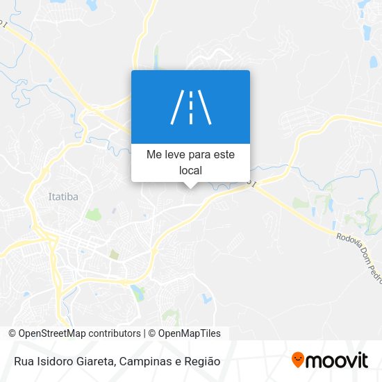Rua Isidoro Giareta mapa