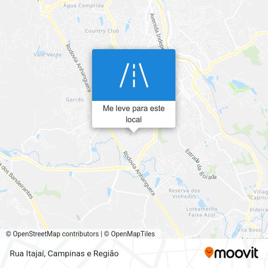 Rua Itajaí mapa