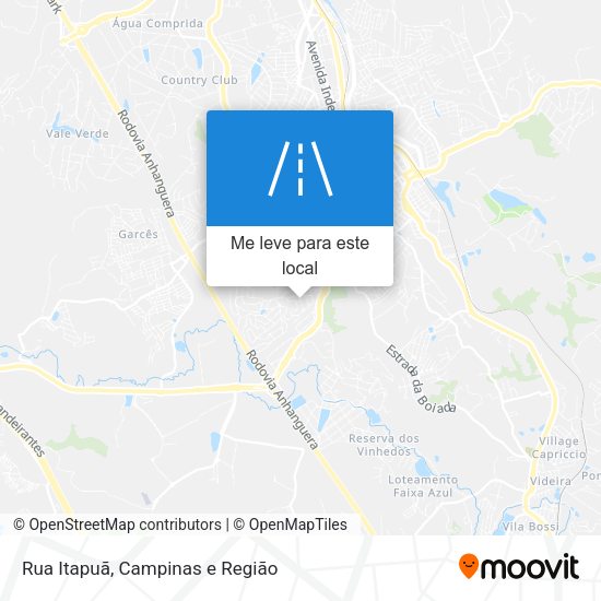 Rua Itapuã mapa
