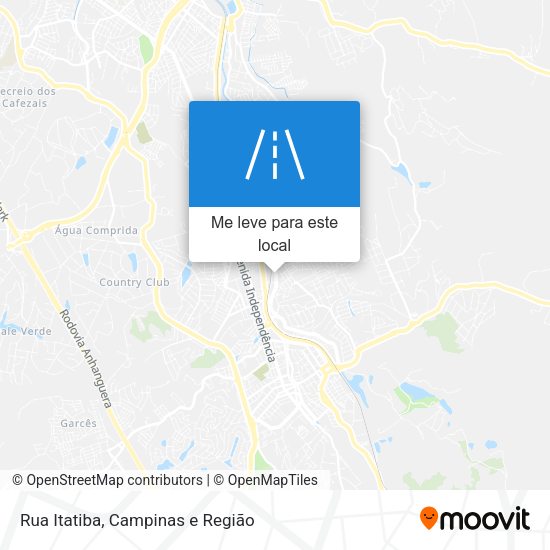 Rua Itatiba mapa