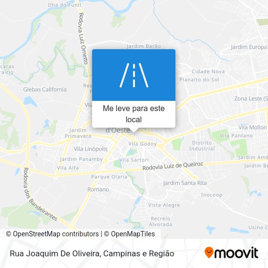 Rua Joaquim De Oliveira mapa