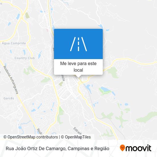 Rua João Ortiz De Camargo mapa