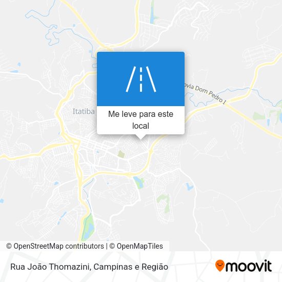 Rua João Thomazini mapa