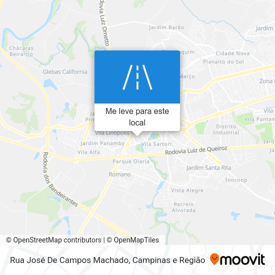 Rua José De Campos Machado mapa