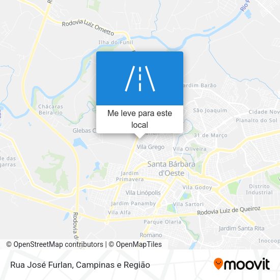 Rua José Furlan mapa