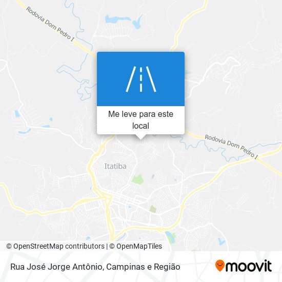 Rua José Jorge Antônio mapa