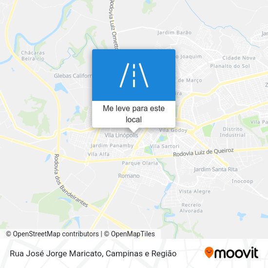 Rua José Jorge Maricato mapa