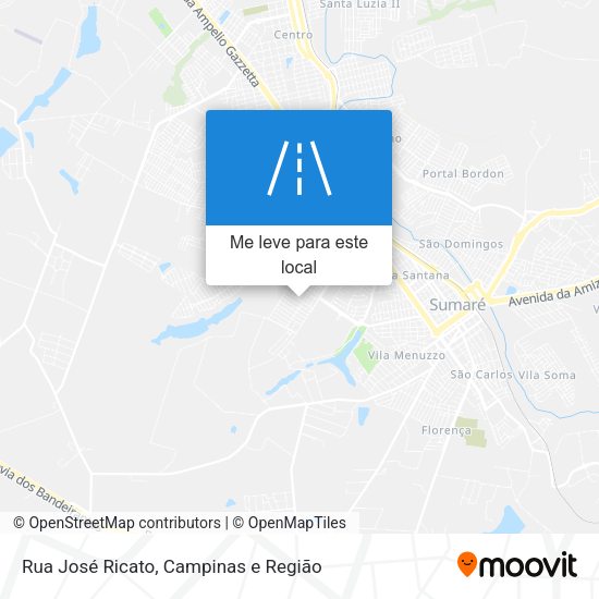 Rua José Ricato mapa