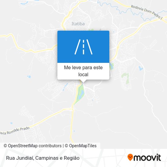 Rua Jundiaí mapa